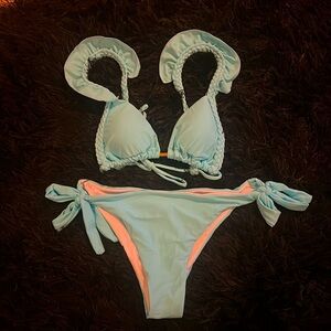 2 piece Shein bikini aqua color